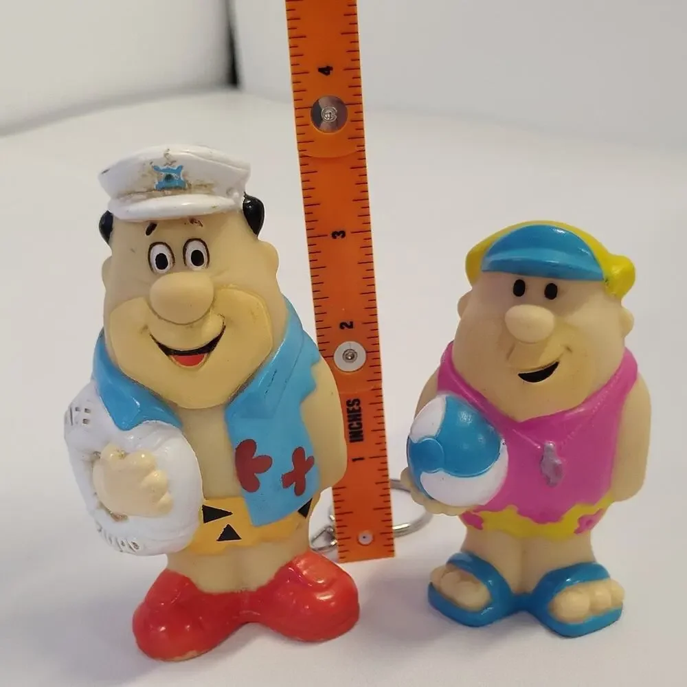 Hanna-Barbera The Flintstones Beach Figurines Set 1990 PVC 3